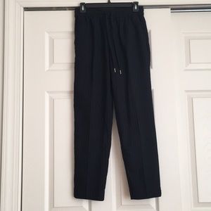 H&M Trend line navy pinstripe joggers size US6/ Small